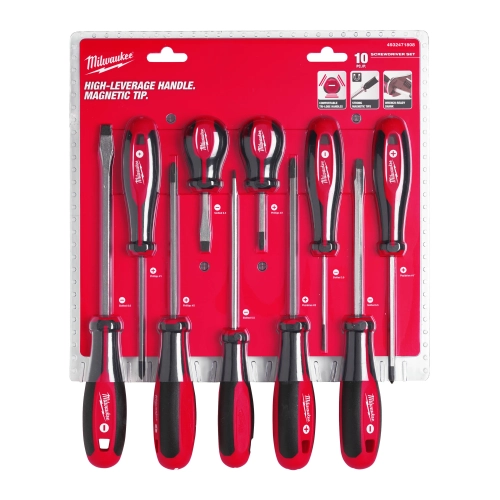 Zestaw wkrętaków - śrubokrętów Milwaukee PZ/PH/SL - 10 szt. – widok 2